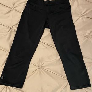Athleta cropped leggings black size M